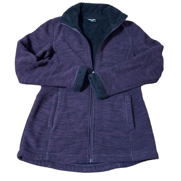 32 Degrees Heat Purple Fleece Lined Zip Sweater Vgc Size Small Great Shape!! - Picture 1 of 10